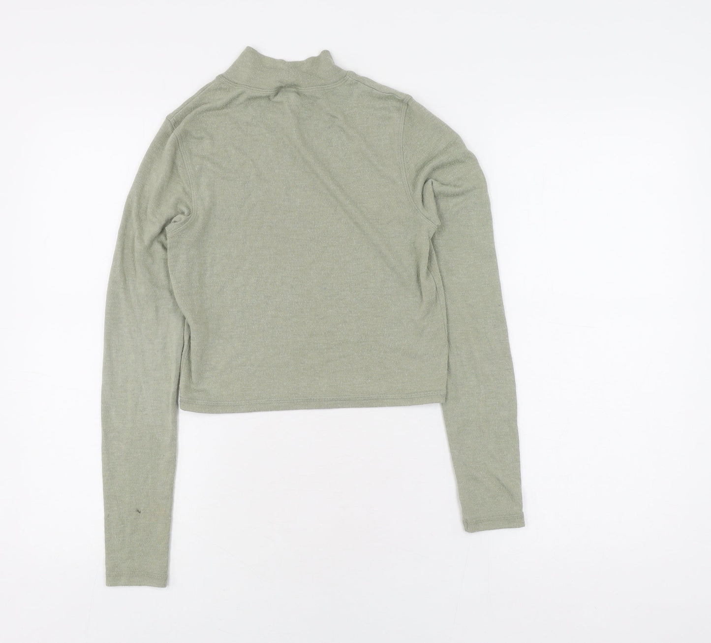 Womens UK Size S Urban Outfitters Green Cropped Top