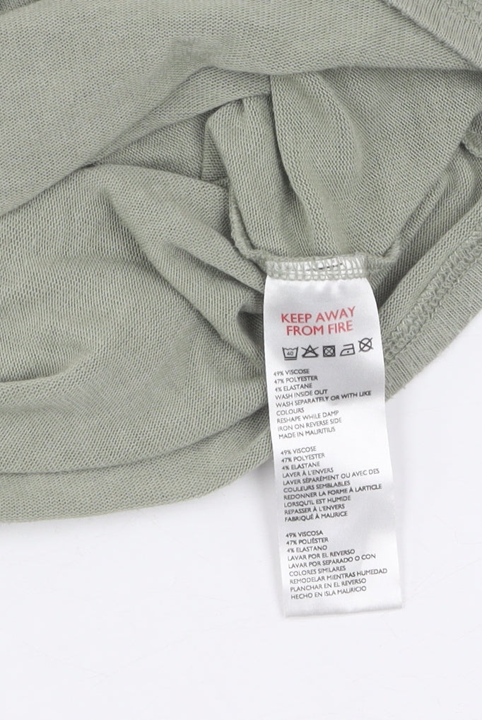 Womens UK Size S Urban Outfitters Green Cropped Top