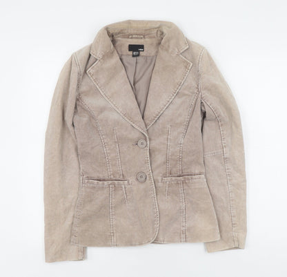 H&M Women’s Beige Corduroy Blazer, Size 6