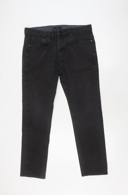 Ted Baker Women's Black Straight Jeans, Size M