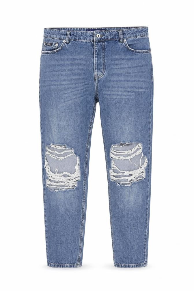 Womens UK Size M Superdry Relaxed Fit Boyfriend Blue Jeans