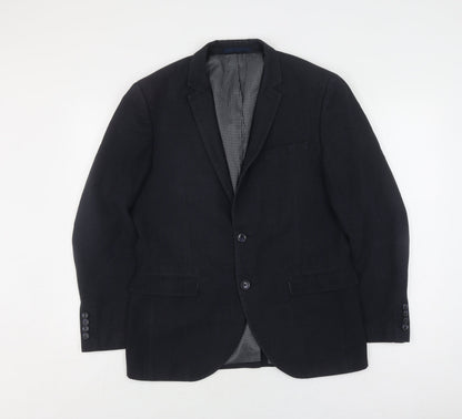 Mens UK Size 40 NEXT Regular Black Suit Jacket