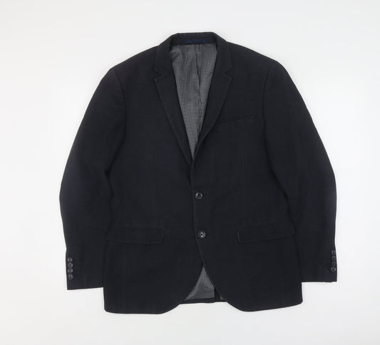 Mens UK Size 40 NEXT Regular Black Suit Jacket