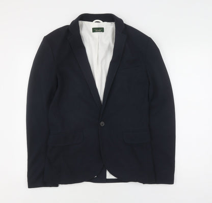 Mens UK Size M Zara Regular Blue Suit Jacket