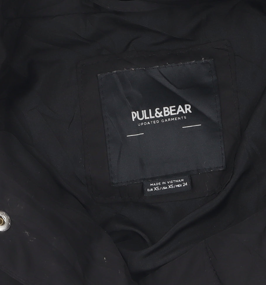 Pull & Bear Women's Black XS Puffer Jacket