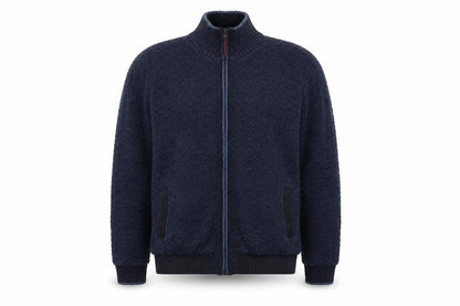 Mens UK Size L Marks and Spencer Blue Full Zip Jumper
