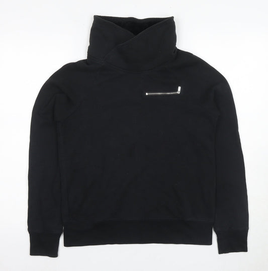 Abercrombie & Fitch Women's Black Pullover Sweatshirt M