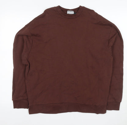 Mens UK Size S ASOS DESIGN Brown Pullover Sweatshirt
