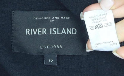 Womens UK Size 12 River Island Black