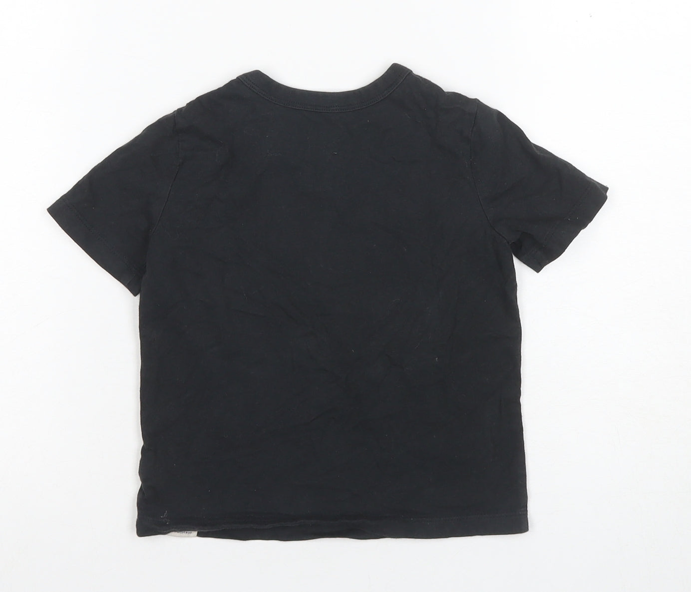 GAP Boys Black Cotton Graphic T-Shirt 4 Years