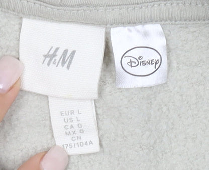 H&M Disney Beige Hoodie for Women Size 12 Pullover