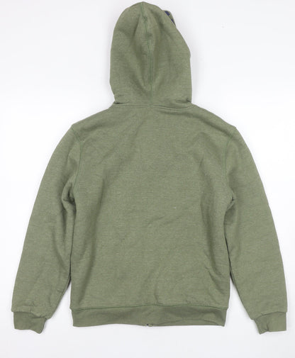 Quiksilver Boys Green Full Zip Hoodie M - Hooded Style