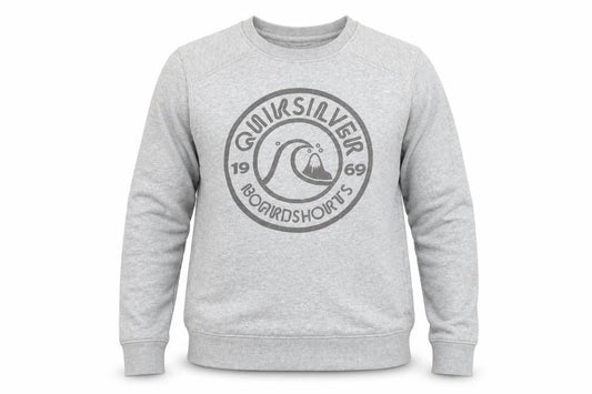 Quiksilver Boys' Grey Pullover Sweatshirt 10Y - Comfort & Style