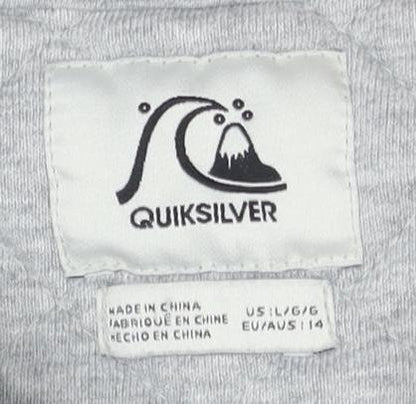Quiksilver Boys' Grey Pullover Sweatshirt 10Y - Comfort & Style