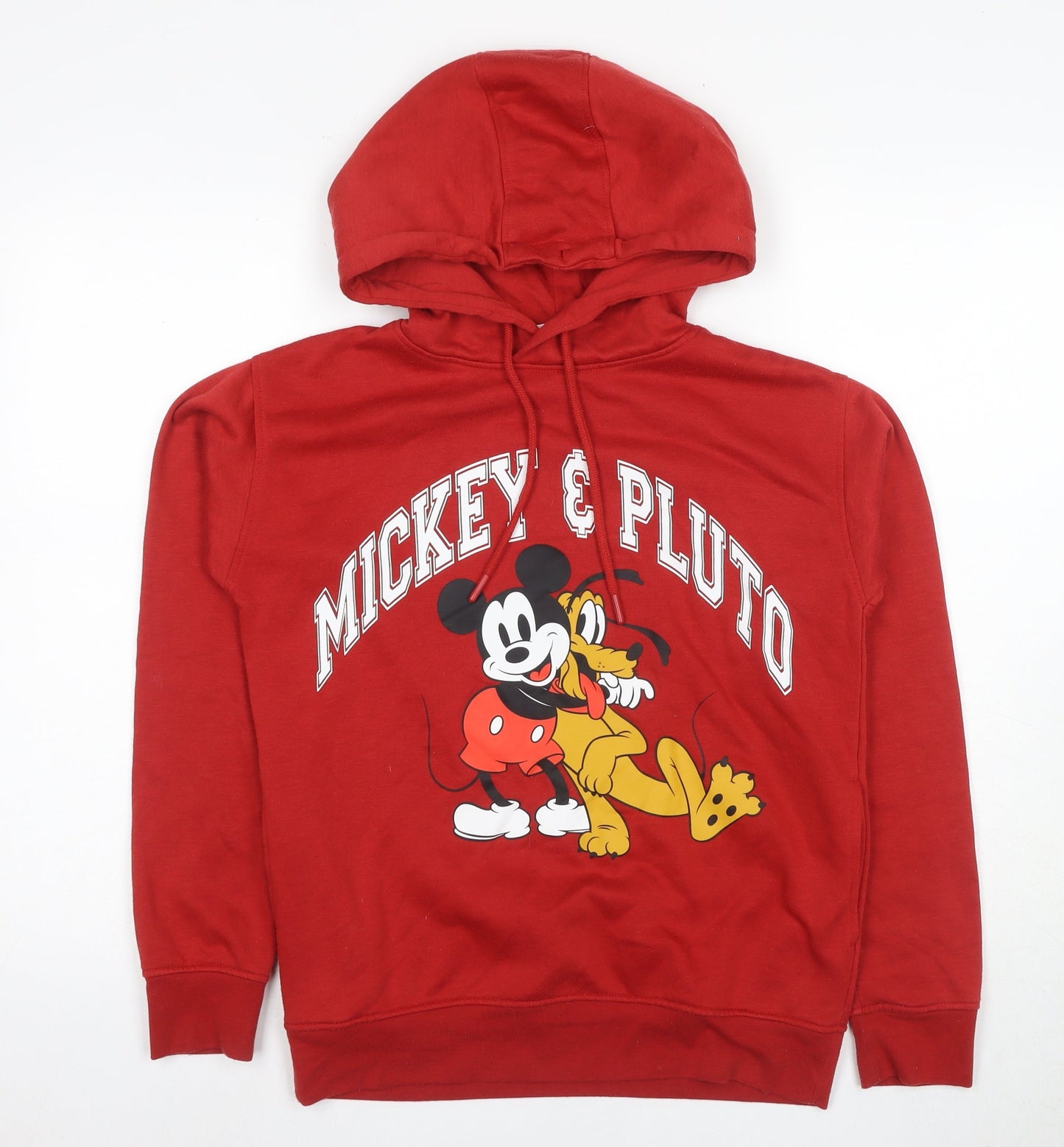 Womens UK Size 2XS Disney Red Pullover Hoodie