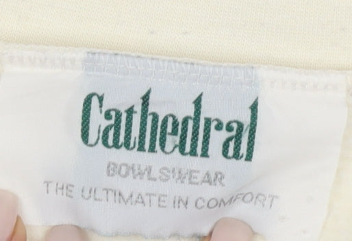 Cathedral Women's Ivory Cardigan, Size L, V-Neck