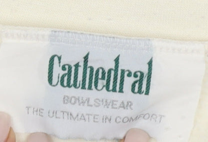 Cathedral Women's Ivory Cardigan, Size L, V-Neck