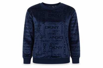 Womens UK Size S DKNY Blue Pullover Sweatshirt
