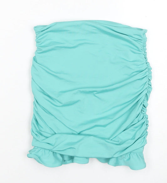 Oh Polly Women's Blue Bandage Skirt Size 8