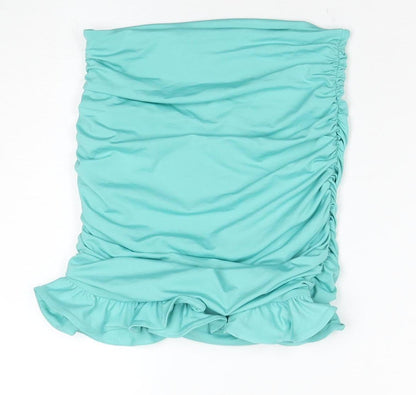 Oh Polly Women's Blue Bandage Skirt Size 8