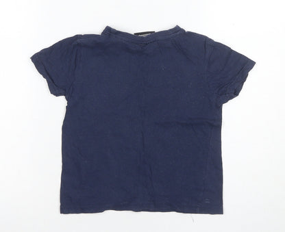 Super Mario Boys Blue T-Shirt 6 Years Graphic Print