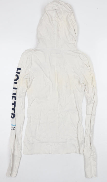 Hollister White Slim Fit Women's XS Pullover Hoodie