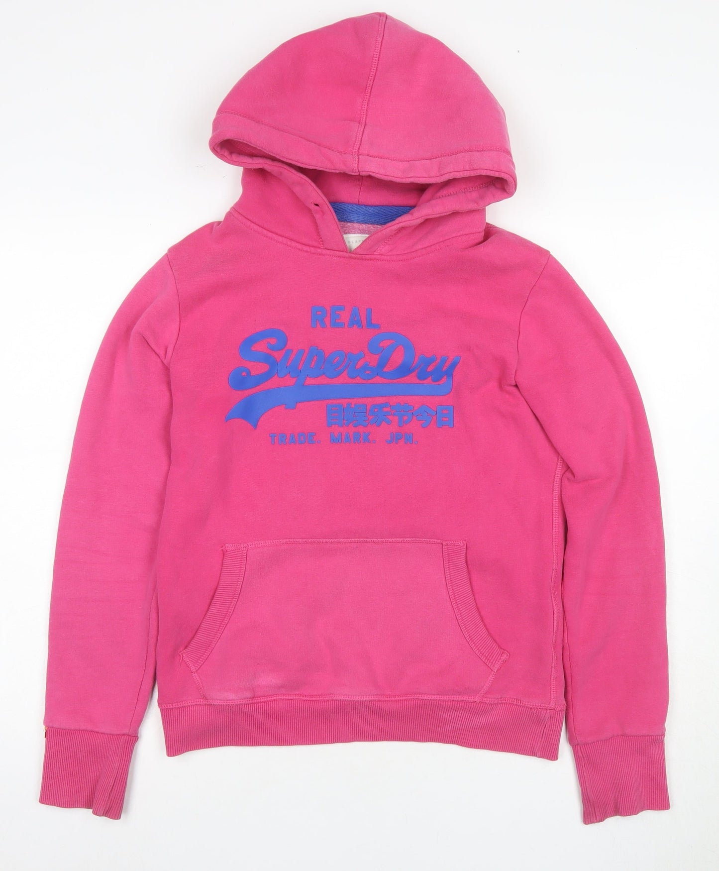 Superdry Women's Pink Logo Hoodie, M, Graphic Print, Casual