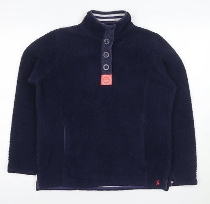 Joules Unisex Adults Blue Henley Sweatshirt - Size 6