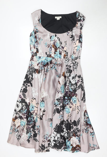 Monsoon Women's Multicoloured Floral Dress UK 10