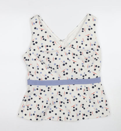 Boden Women's Multicoloured Polka Dot Camisole Blouse Size 14