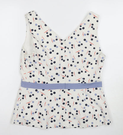 Boden Women's Multicoloured Polka Dot Camisole Blouse Size 14