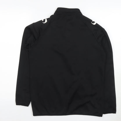 Sondico Men's Black 1/4 Zip Sports Sweatshirt, Size S