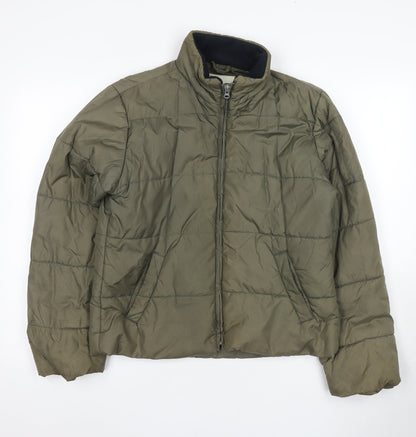 Abercrombie Men's Green Puffer Jacket M Winter