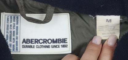 Abercrombie Men's Green Puffer Jacket M Winter