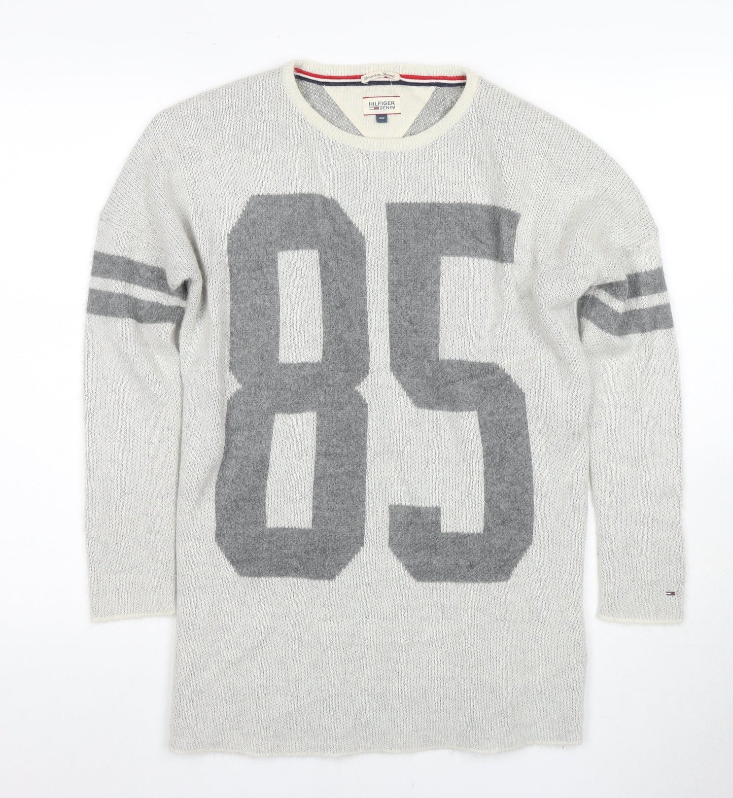Tommy Hilfiger Denim Men's XS Ivory Sports Pullover
