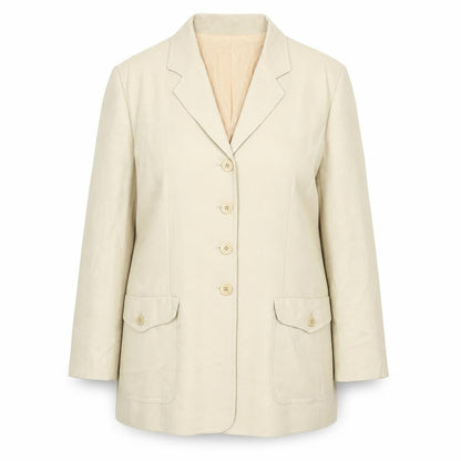 Womens UK Size 14 Viyella Regular Beige Suit Jacket