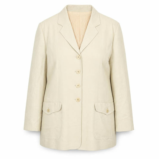 Womens UK Size 14 Viyella Regular Beige Suit Jacket