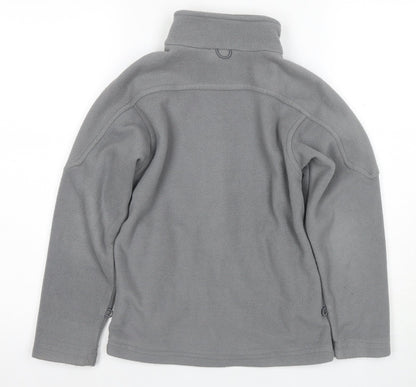 Trespass Boys Grey Fleece Basic Jacket 7-8 Years
