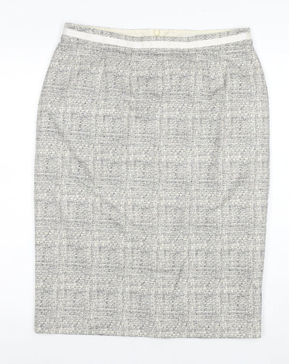 Boden Women's Multicoloured Check Pencil Skirt Size 10
