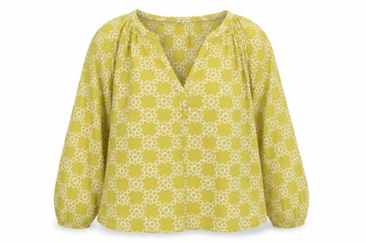 Womens UK Size 10 Lands' End Green Tunic Blouse