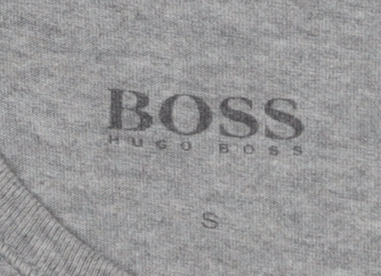 Mens UK Size S HUGO BOSS Grey  T-Shirt