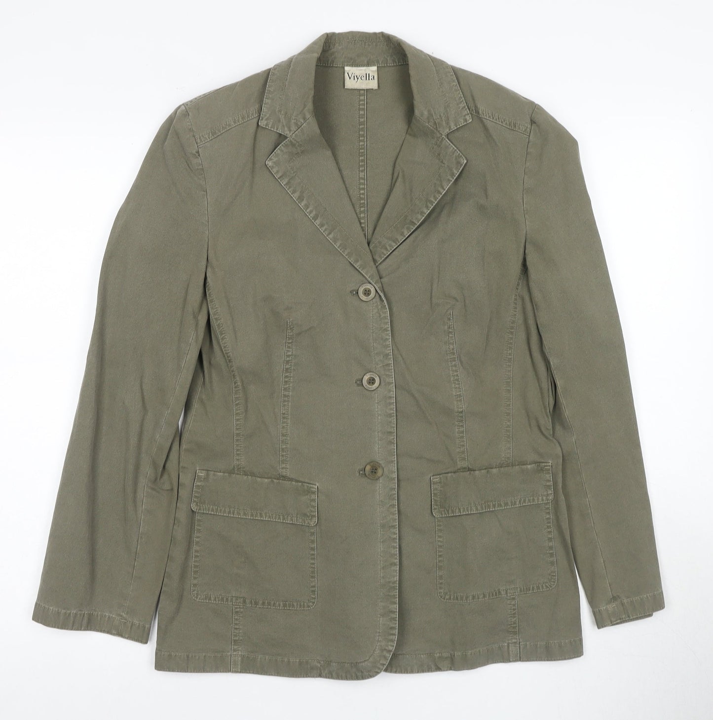 Womens UK Size 10 Viyella Green