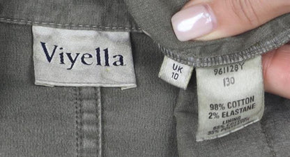 Womens UK Size 10 Viyella Green