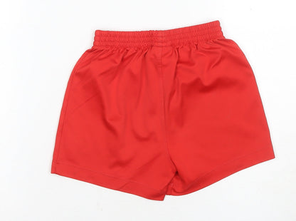 New Balance Boys Red Athletic Football Shorts 4-5 Years