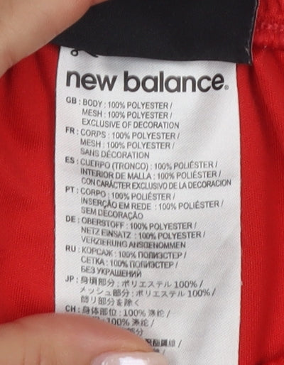 New Balance Boys Red Athletic Football Shorts 4-5 Years