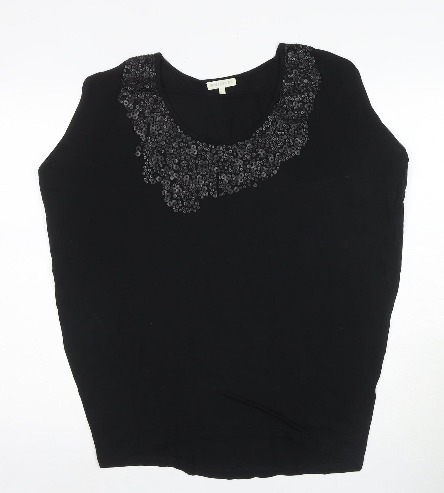 Womens UK Size 10 Whistles Black  Blouse