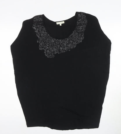 Womens UK Size 10 Whistles Black  Blouse