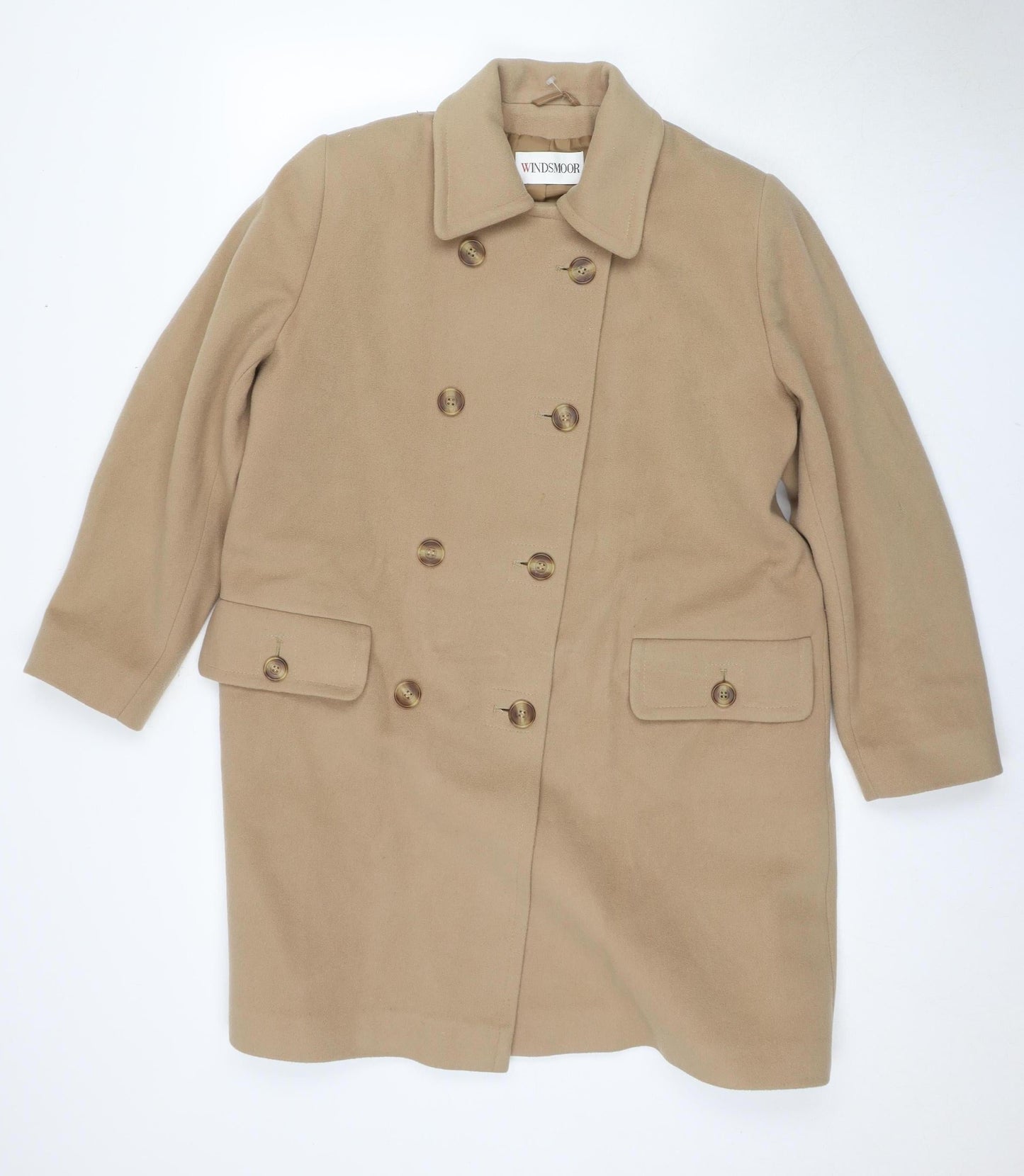 Womens UK Size 12 Windsmoor Beige Pea Coat