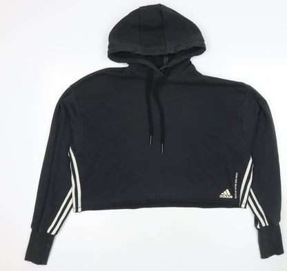 Adidas Women's Black Pullover Hoodie, Size S