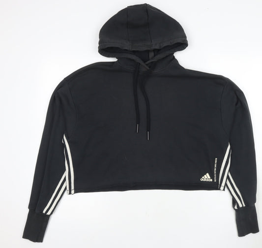 Adidas Women's Black Pullover Hoodie, Size S
